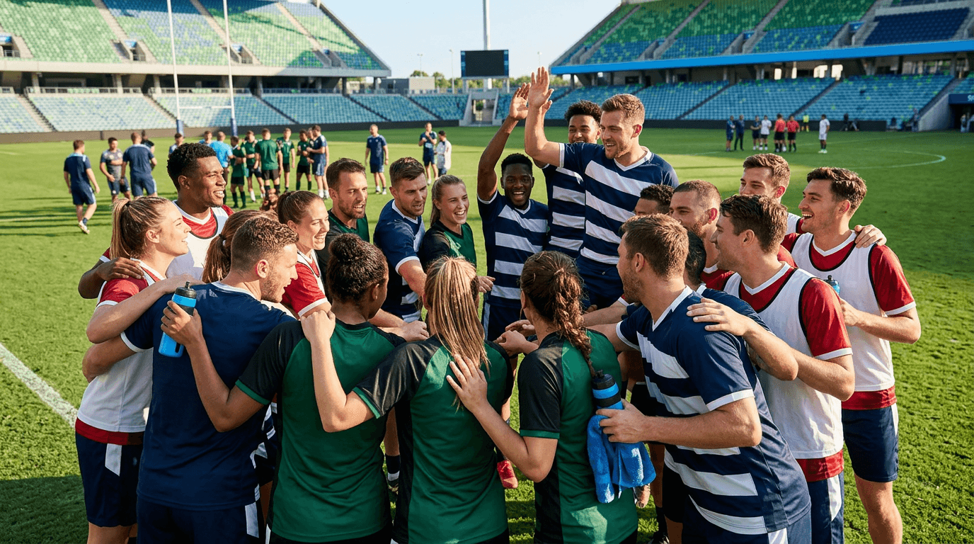 Every team fully equipped with roster and schedule